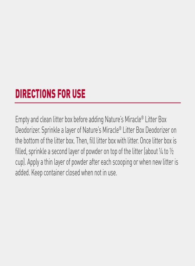 نايتشرز ميريكل مزيل روائح صندوق فضلات القطط من ناتشرز ميراكل، 20 أونصة، مسحوق مزيل لروائح صندوق الفضلات، تركيبة للتحكم في روائح القطط - Image 3